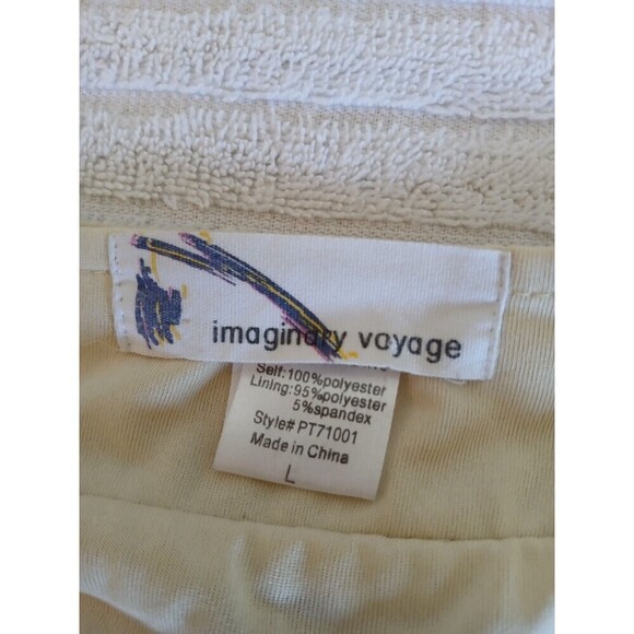 Imaginary Voyage Sleeveless Top Tunic Large Spaghetti Strap Flowy Butterfly - Picture 11 of 13